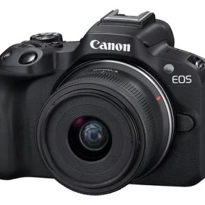Câmera Digital Canon Eos R50 Com Lente Rf-s 18-45mm Is Stm Preto