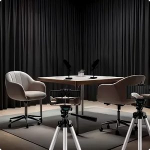 Cortina Para Podcast Suede Veludo 5,5x2,60m Estúdio Luxuosa