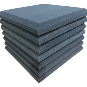 15 Placas Espuma Acústica Lisa 50x50x5cm Antichama 3,75m2 Cor Cinza-escuro