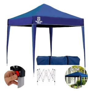 Tenda Gazebo Sanfonado Articulada Dobrável 2x2 Metros Para Praia Jardim Com Mala Transporte Btg200 The Black Tools