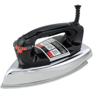 Ferro De Passar Roupa A Seco Cromado Com Base De Alumínio - Black+Decker VFA1110