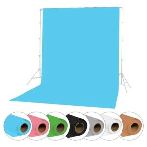 Fundo Infinito Fotográfico De Estúdio 2x10m Papel 180g Cor Azul Desenho Impresso Lisa