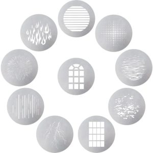 Kit Gobo Aputure de 10 peças para Spotlight 19º e 26º