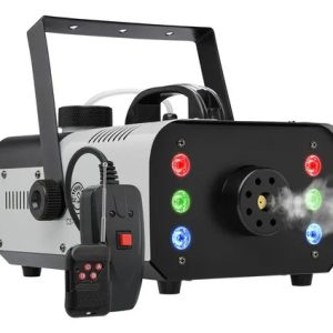 Máquina De Fumaça 1200w 6 Leds Controle C/ Fio Cor Rgb