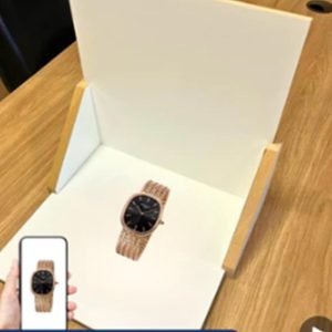 Mini estudio de fotografia em madeira para produtos still