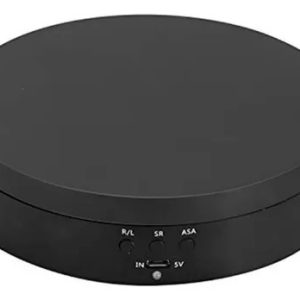 Expositor Giratório Elétrico Para Vitrine Produtos E Foto Preto