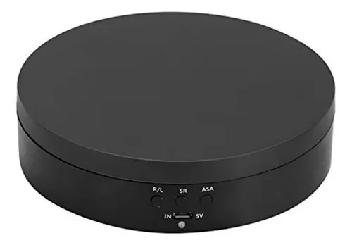 Expositor Giratório Elétrico Para Vitrine Produtos E Foto Preto