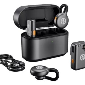 Microfone De Lapela Hollyland Lark M2s Duo Combo Cor Preto