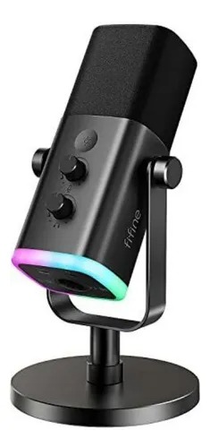 Microfone Fifine XLR AM8 Dinâmico Cardioide cor preto