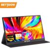 Monitor Portátil Bettdow Brand/ Full Hd Ips 15.6 Compatível Com A Cor Preta Hdmi/tipo C/ Usb C Extendida Psp Gamer Plug