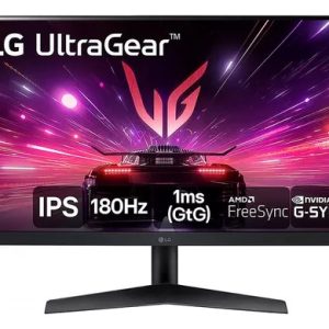 Monitor Gamer LG UltraGear 24” 24GS60F-B IPS Full HD 180Hz 1ms (GtG) NVIDIA® G-SYNC® AMD FreeSync™ HDR10 sRGB 99% HDMI D