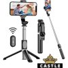 Bastão Tripé Mini 360º Win Castle Pau De Selfie Bluetooth 3 Em 1 Suporte Para Celular Cor Preto Win Castle