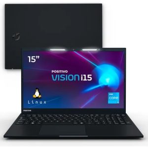Notebook Positivo Vision Intel Core i3 8gb RAM 256gb Ssd Tela 15.6" Full Hd Linux - Preto