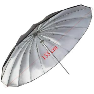 Sombrinha Rebatedora Prata 155cm