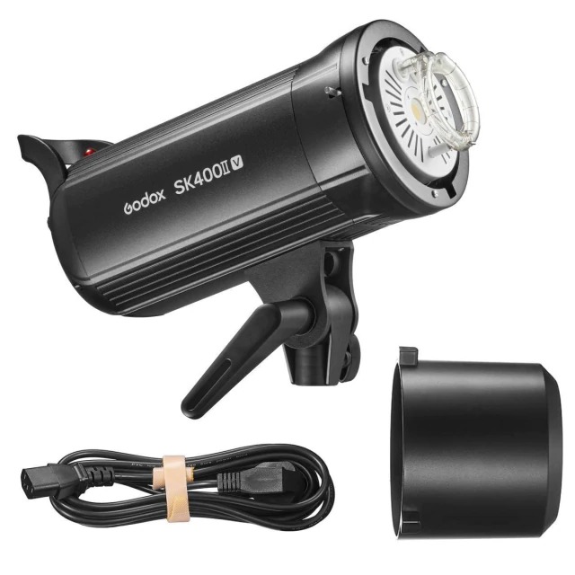 Flash Tocha Estúdio Profissional Godox 400w Sk400ii V Luz Led Modelagem