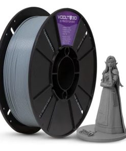 Voolt3D filamento velvet pla premium 1kg cor cinza claro