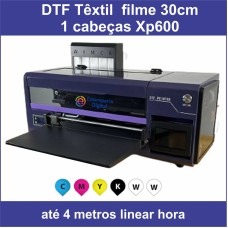 Impressora DTF W30-1 xp industrial com 1 cabeça de impressão XP600
