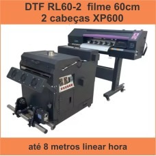 Impressora DTF W60 Industrial 2 cabeças XP600
