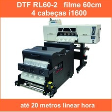 Impressora DTF W60 com 4 cabeças i1600