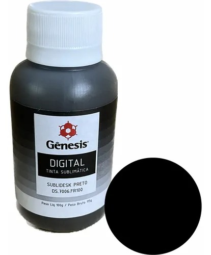 Tinta Digital Sublimatica Sublidesk Preto 100ml - Genesis
