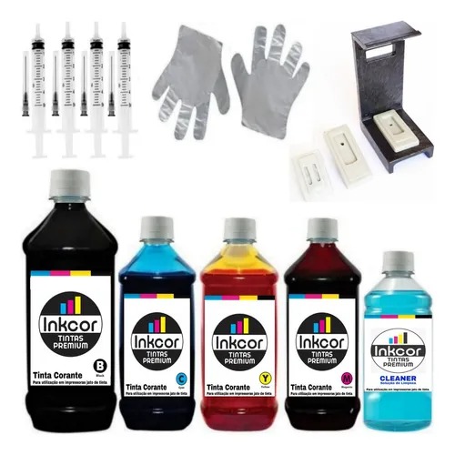 Kit Recarga De Cartucho Tinta Compatível Impressora Hp 2700 2774 3516 2676 Cartuchos 667 667xl 664 662 Faça Você Mesmo C