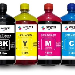 Kit Recarga 4 Litros Compatível Com Hp Tintas Ink Tank 416 Black Yellow Magenta Cyan