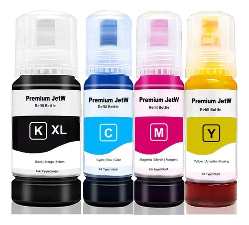 4x Tinta Xl Gi190 G4110 G4111 G1800 G1900 G3000 Para Canon Tinta Preta XL Ciano Magenta Yellow