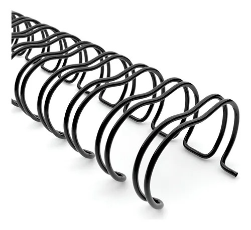 Wire-o Para Encadernação 2x1 A4 Preto 1 Poleg 200fls 40un