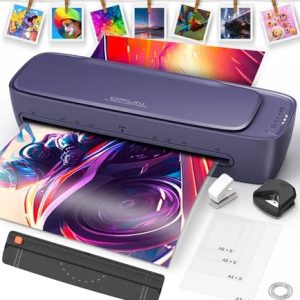 Plastificadora Laminadora Qfun A4 E A3 13 Polegadas Quente/fria Laminadora com 30 Folhas De Plástico aquecimento Em 60 S