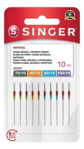 Agulhas De Costura De Sortidos Singer Doméstica Niquelada