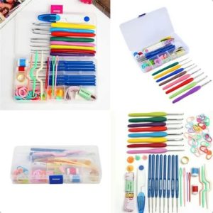 Kit Crochê C/ 16 Agulhas C/ Acessórios E Case Super Marca Vbs Brasil Artesanato Patchwork