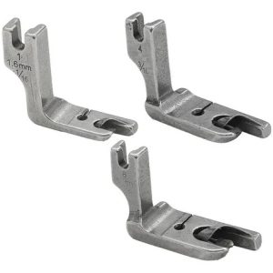 Calcador Fazer Barra Bainha Reta Industrial - Com 3 Peças