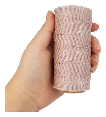 Cordão Encerado 1mm - Fio Cordone Rose - 100 Metros - Nybc