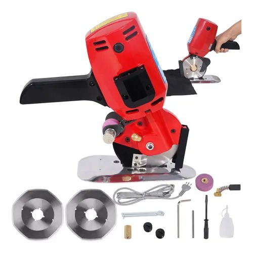 Máquina De Cortar Tecidos 4.33 Polegadas RSD-100 300w Mecolour Vermelho
