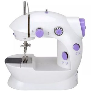 Mini máquina de costura reta CounterTech FH-SM202 portátil branca