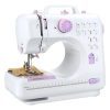 Maquina De Costura Reta 12 Pontos Domestica Eletrica Portátil Branca Bivolt