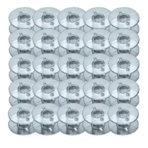 Bobina Plástica Baixa Carretilha P/ Máquina De Costura 50un