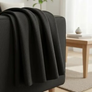 Tecido Suede Preto (pavia 15) Sofá Decoração 3 Metros