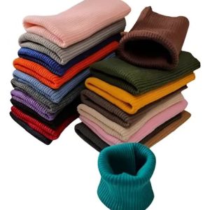 Tecido Punho De Roupa Ribana Retalho Malha Canelada Tubular