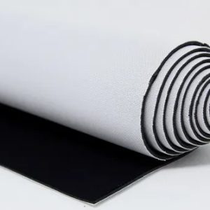 Tecido Malha Neoprene 2mm Branco Preto Poliéster Sublimação