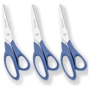 Kit 3 Tesoura Grande Mundial Costura Escritório Artes 21cm