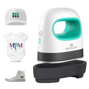 Prensa Térmica Mini De Ferro Fácil Para Roupas Pequenas Cor Azul Mecolour