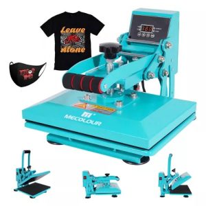 Mecolour Prensa Térmica Plana 23x30cm Sublimação Transfer Dtf Vinil Azul