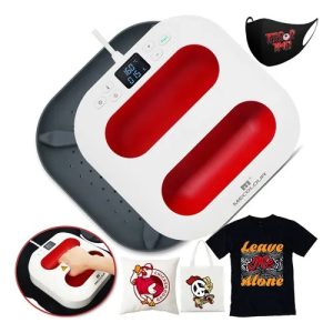 Prensa Térmica A4 23x23cm Sublimação Transfer Camiseta Dtf Mecolour Cor Vermelho