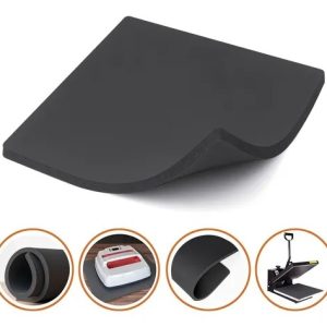 Manta Silicone Esponjosa Borracha Para Prensa Plana 29x38cm Cor Cinza