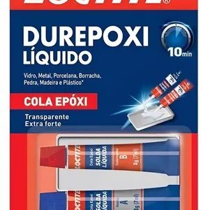 Cola Adesivo Durepoxi Líquido Epóxi Transparente Extra Forte Loctite 16g