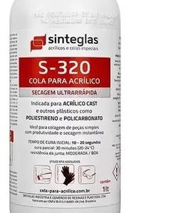 Cola Acrílico Poliestireno S-320 Ultra-sinteglas Policarbona