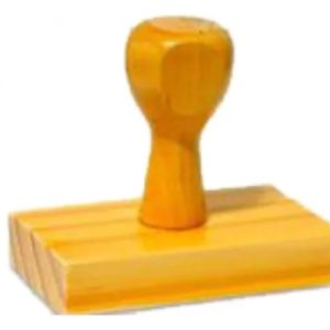 10 Base Carimbos Madeira 70x50mm (somente Carcaça)