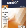 Bloco Papel Canson Vegetal Liso A4 - 90g - 50 Folhas