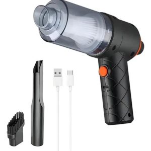 Aspirador De Pó Mini Soprador 3em1 Usb Portátil Recarregável